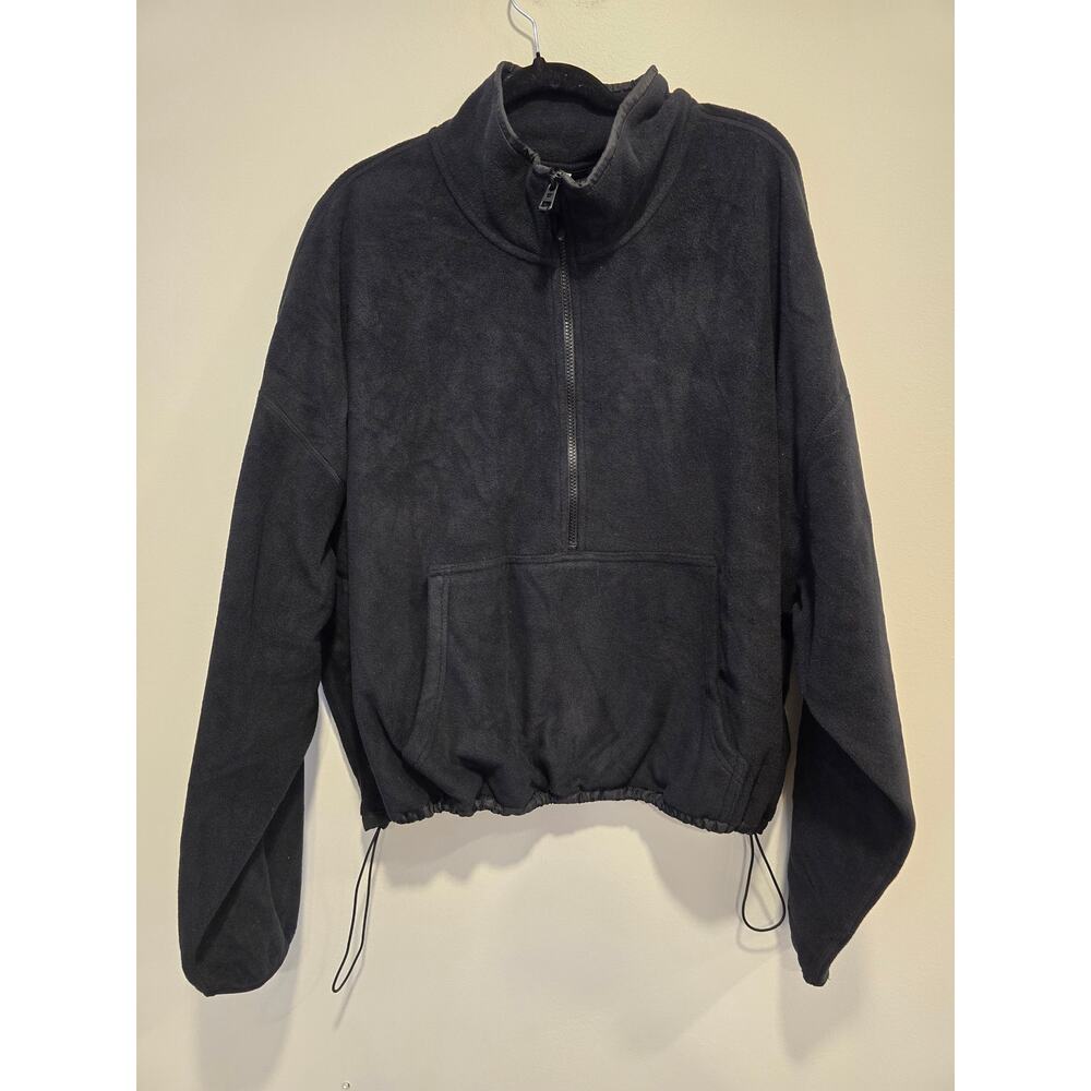 Fabletics Black Polar Fleece Half- Zip Size 3x NWT